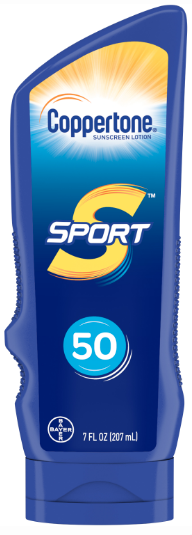 Coppertone Sport 50 SPF Sunscreen Lotion